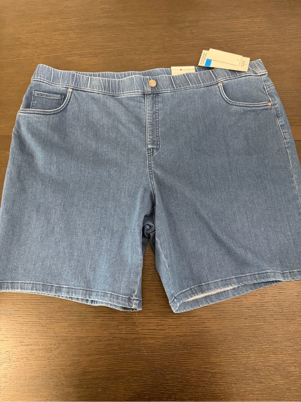 Denim Jean Shorts - Light Blue by Intro